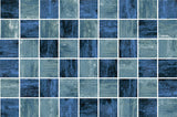 Modena Vogue Berlin pool-grade glass mosaic tile for swimming pools, pool waterlines, spas, fountains, kitchen backsplashes, bathroom backsplashes, shower walls, and decorative accent walls.