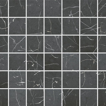 Modena Vogue Calatorao matte glass mosaic tile with 2x2 chips in natural stone-inspired tones for swimming pools, waterlines, spas, shower walls, backsplashes, and decorative feature walls.