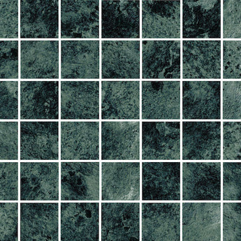 Modena Vogue Green River glass mosaic tile featuring natural green tones for swimming pools, waterlines, spas, shower walls, backsplashes, and decorative accent installations.