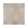 Oreon Gold White Matte Marble Mosaic Tile by Mythology Tile showing gold and white matte marble squares in a mosaic pattern.