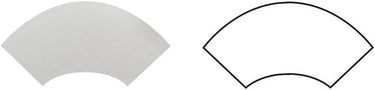 1 x 12 Polished Oriental White Marble Quarter-Round Trim - MosaicBros.com