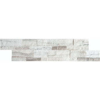 Palisandro Marble 6x24 Stacked Stone Ledger Panel.