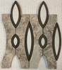 Piarro Moon Silver Thassos Foussana Grey Polished Mosaic Tile - MosaicBros.com