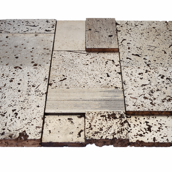 Matte marble mosaic tile by Mythology Tile, showcasing a stylish pattern with smooth, elegant marble pieces for interior design.