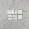 1X1 Honed Thassos White Marble Mosaic Tile
