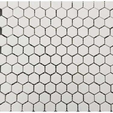 1x1 Honed Thassos White Marble Hexagon Mosaic Tile - MosaicBros.com