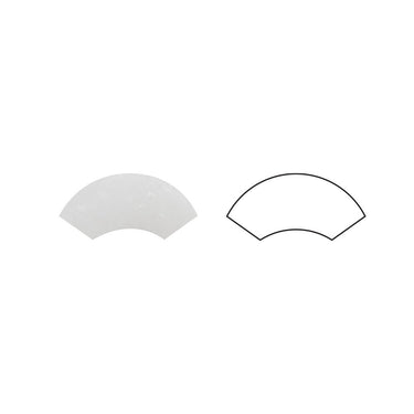 1 x 12 Honed Thassos White Marble Quarter Round Trim - MosaicBros.com