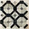 Toscana Black Carrara Opaque Grey Polished Mosaic Tile - MosaicBros.com