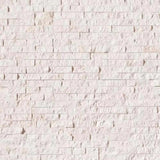 White Pearl Limestone 6x24 Stacked Stone Ledger Panel.