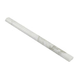 1 x 12 Honed Calacatta Gold Marble Quarter Round Trim.