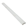 1 x 12 Polished Oriental White Marble Quarter-Round Trim.