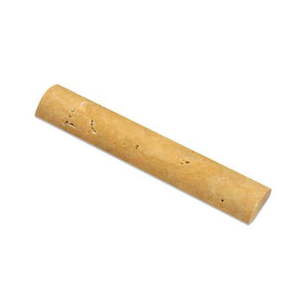 1 x 6 Honed Gold Travertine Quarter Round Trim.