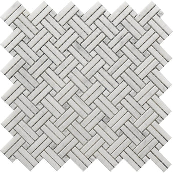ROCKART CROSSED BASKET WEAVE MOS 12X12.