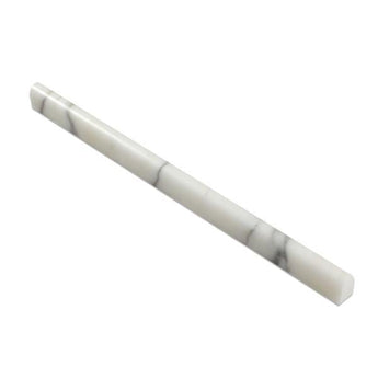 1/2 x 12 Honed Calacatta Gold Marble Pencil Liner.