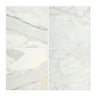 12 x 12 Honed Calacatta Gold Marble Tile.