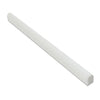 1/2 x 12 Honed Thassos White Marble Pencil Liner.