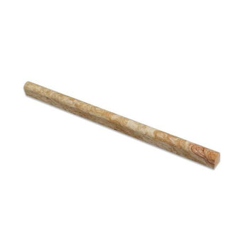 1/2 x 12 Honed Valencia Travertine Pencil Liner.