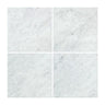 12 x 12 Polished Bianco Carrara Marble Tile.