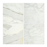 12 x 12 Polished Calacatta Gold Marble Tile.