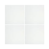 12 x 12 Polished Thassos White Marble Tile.