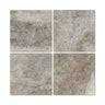 12 x 12 Tumbled Silver Travertine Tile.