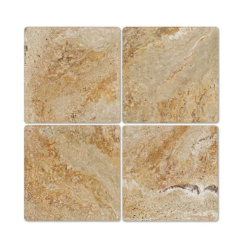 12 x 12 Tumbled Valencia Travertine Tile.
