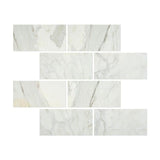 12 x 24 Honed Italian Calacatta Gold Marble Tile.
