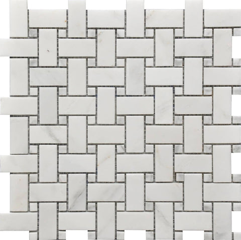 ROCKART BASKET WEAVE MARBLE MOSAIC 12X12.