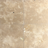 12 x 12 Unfilled and Honed Ivory Travertine Tile.