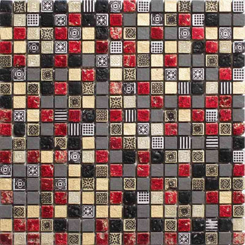 ARTISTIC CLEOPATRA 6 stone Mosaic Tile.