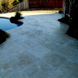Noce Travertine 24x24 3cm Tumbled Paver.