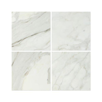 18 x 18 Honed Calacatta Gold Marble Tile.