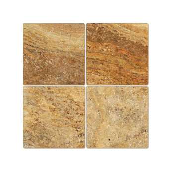 18 x 18 Tumbled Scabos Travertine Tile.