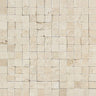 1 x 1 Split-faced Ivory Travertine Mosaic Tile.