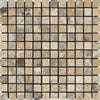 1 x 1 Tumbled Philadelphia Travertine Mosaic Tile.