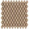1 x 2 Tumbled Noce Travertine Diamond Mosaic Tile.