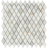 1 x 2 Polished Calacatta Gold Marble Diamond Mosaic Tile.