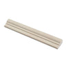 2 x 12 Polished Crema Marfil Marble Single-Step Chair Rail Trim.