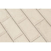 2 x 4 Polished Crema Marfil Marble Deep-Beveled Brick Mosaic Tile.