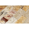 2 x 4 Split-faced Valencia Travertine Brick Mosaic Tile.