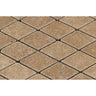 2 x 4 Tumbled Noce Travertine Diamond Mosaic Tile.