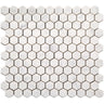 MARBELLA Carrarra Hex 1x1 polished Bianco Carrara Mosaic Tile.
