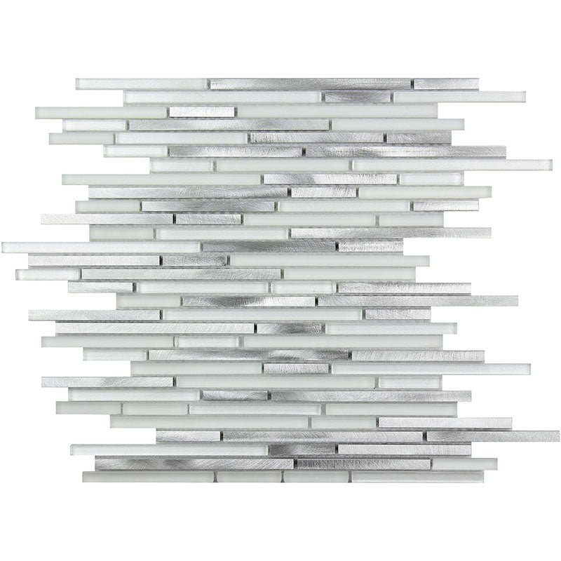 CASCADES STAINLESS glass, metal Mosaic Tile.