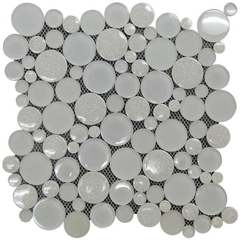 ALASKA GLACIER CRACKLE glass, ceramics Mosaic Tile.