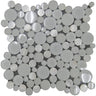 ALASKA GLACIER BEACH glass, shell Mosaic Tile.