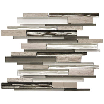 HAWAII FALLING WATER PUTTY glass, stone Mosaic Tile.