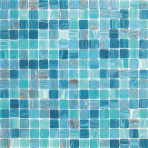 MIX 0.8" Pool3(m) Glass Mosaic Tile.