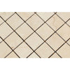 2 x 2 Polished Crema Marfil Marble Mosaic Tile - MosaicBros.com