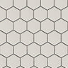 Ivory 2x2 Hexagon Porcelain Mosaic Tile - MosaicBros.com