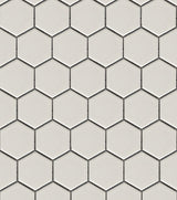 Ivory 2x2 Hexagon Porcelain Mosaic Tile - MosaicBros.com